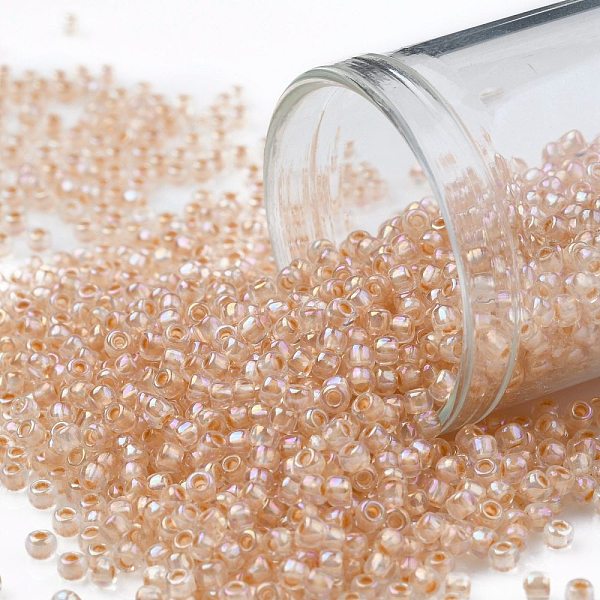 PandaHall TOHO Round Seed Beads, Japanese Seed Beads, (794) Inside Color AB Crystal/Apricot Lined, 11/0, 2.2mm, Hole: 0.8mm, about..., Gold
PandaHall TOHO Round Seed Beads, Japanese Seed Beads, (794) Inside Color AB Crystal/Apricot Lined, 11/0, 2.2mm, Hole: 0.8mm, about..., Gold