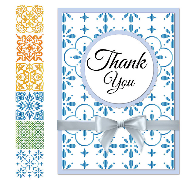PandaHall GLOBLELAND 6Pcs Mexican Pattern Border Hot Foil Plate Metal Flowers Frame Foil Plates Dies Emboss Molds for Card Making DIY...
PandaHall GLOBLELAND 6Pcs Mexican Pattern Border Hot Foil Plate Metal Flowers Frame Foil Plates Dies Emboss Molds for Card Making DIY...