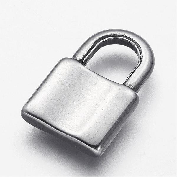 PandaHall 304 Stainless Steel Pendants, Padlock, Stainless Steel Color, 19x12.5x3mm, Hole: 6x6.5mm 304 Stainless Steel Lock
PandaHall 304 Stainless Steel Pendants, Padlock, Stainless Steel Color, 19x12.5x3mm, Hole: 6x6.5mm 304 Stainless Steel Lock