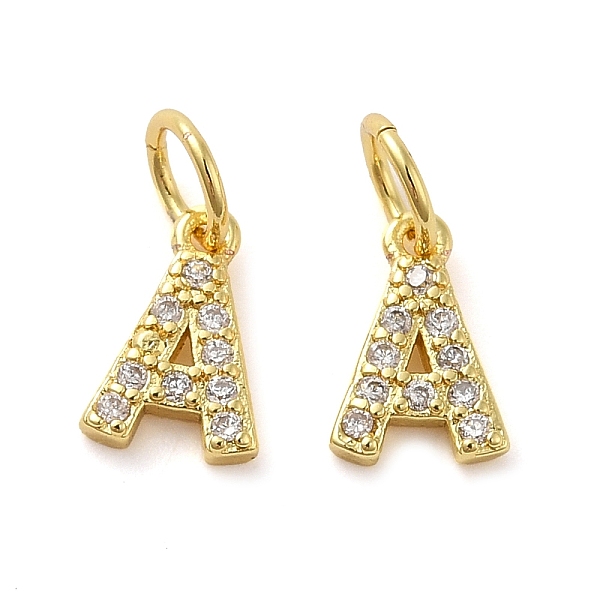 PandaHall Brass Micro Pave Cubic Zirconia Pendants, with Jump Ring, Letter A, 9x6x1.5mm, Hole: 3.6mm Brass+Cubic Zirconia Letter A Clear
PandaHall Brass Micro Pave Cubic Zirconia Pendants, with Jump Ring, Letter A, 9x6x1.5mm, Hole: 3.6mm Brass+Cubic Zirconia Letter A Clear
