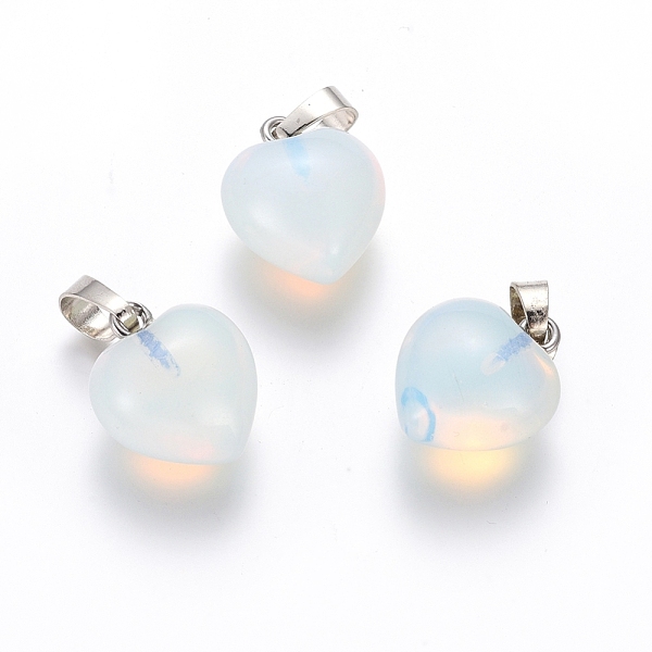 PandaHall Opalite Pendants, with Platinum Tone Brass Findings, Heart, 18x15x10mm, Hole: 5x7mm Opalite Heart
PandaHall Opalite Pendants, with Platinum Tone Brass Findings, Heart, 18x15x10mm, Hole: 5x7mm Opalite Heart