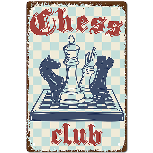 PandaHall CREATCABIN Chess Club Tin Signs Vintage Metal Wall Decor Decoration Art Mural Hanging Iron Painting for Home Garden Bar Pub...
PandaHall CREATCABIN Chess Club Tin Signs Vintage Metal Wall Decor Decoration Art Mural Hanging Iron Painting for Home Garden Bar Pub...