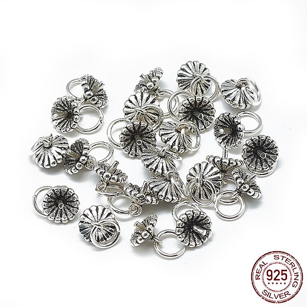 PandaHall 925 Sterling Silver Pendant Bails, For Half Drilled Beads, with Jump Ring, Antique Silver, 6~7x6~6.5mm, Hole: 4mm, Pin: 1mm...
PandaHall 925 Sterling Silver Pendant Bails, For Half Drilled Beads, with Jump Ring, Antique Silver, 6~7x6~6.5mm, Hole: 4mm, Pin: 1mm...