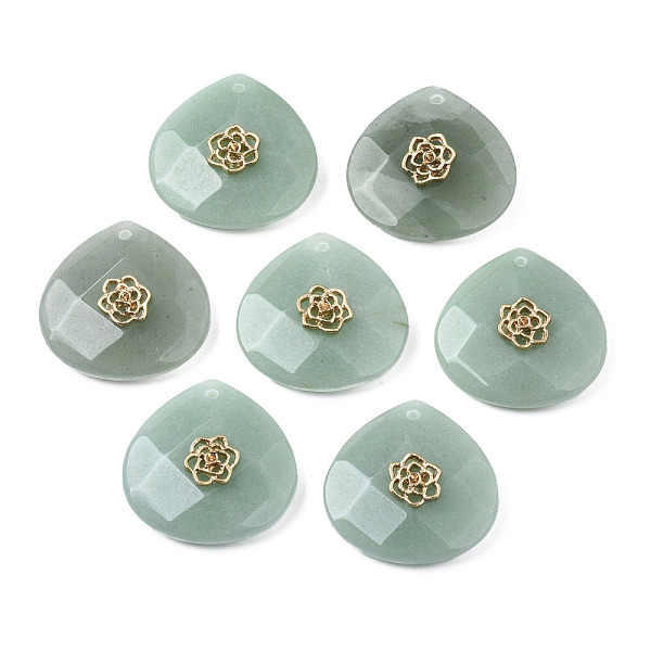 PandaHall Natural Green Aventurine Pendant Rhinestone Settings, with Light Gold Plated Flower Brass Findings, Faceted, Teardrop, Fit for...
PandaHall Natural Green Aventurine Pendant Rhinestone Settings, with Light Gold Plated Flower Brass Findings, Faceted, Teardrop, Fit for...