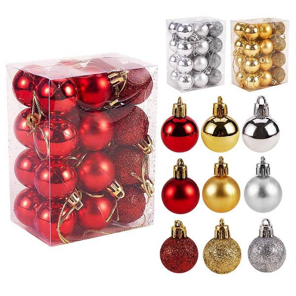 PandaHall 3 Boxes 3 Style Christmas Ball Plastic Ornaments, Pendant Decorations, for Christmas Holiday Wedding Party Decoration, Mixed Color..., Multicolor
PandaHall 3 Boxes 3 Style Christmas Ball Plastic Ornaments, Pendant Decorations, for Christmas Holiday Wedding Party Decoration, Mixed Color..., Multicolor