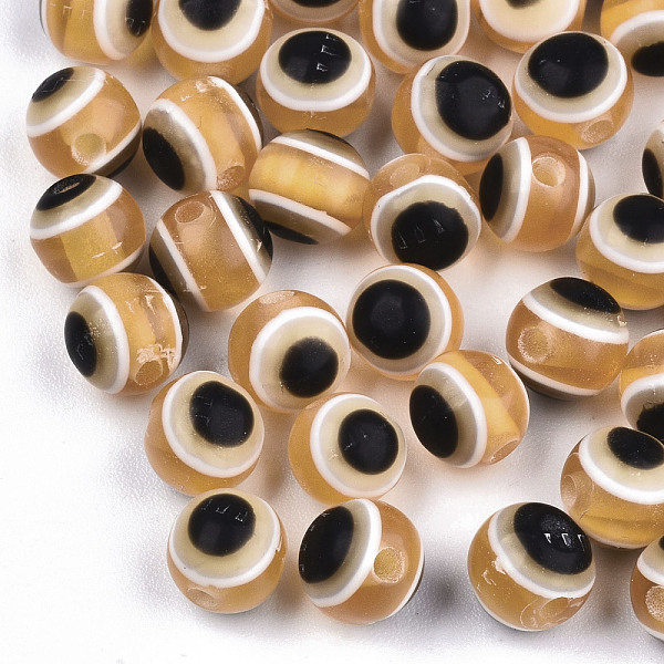 PandaHall Round Evil Eye Resin Beads, Sandy Brown, 8x7mm, Hole: 1.8~2mm Resin Evil Eye
PandaHall Round Evil Eye Resin Beads, Sandy Brown, 8x7mm, Hole: 1.8~2mm Resin Evil Eye