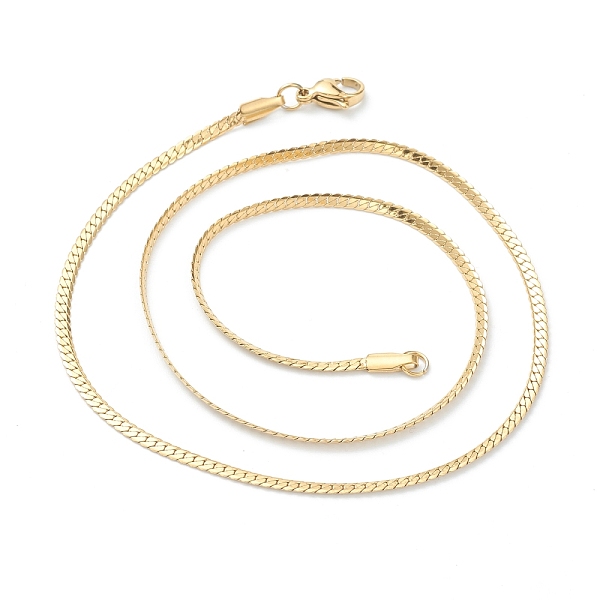 PandaHall Vacuum Plating 304 Stainless Steel Curb Chain Necklaces, with Lobster Claw Clasps, Golden, 18.03 inch(45.8cm), 2.5mm 304 Stainless...
PandaHall Vacuum Plating 304 Stainless Steel Curb Chain Necklaces, with Lobster Claw Clasps, Golden, 18.03 inch(45.8cm), 2.5mm 304 Stainless...