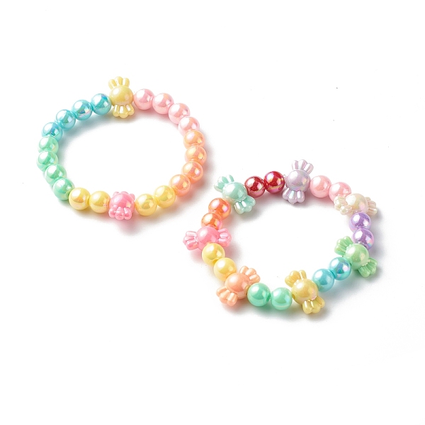 PandaHall Opaque Acrylic Beads Stretch Bracelet Sets for Kids, Candy, Mixed Color, Inner Diameter: 2 inch(5.1cm), 2pcs/set Acrylic..., Multicolor
PandaHall Opaque Acrylic Beads Stretch Bracelet Sets for Kids, Candy, Mixed Color, Inner Diameter: 2 inch(5.1cm), 2pcs/set Acrylic..., Multicolor