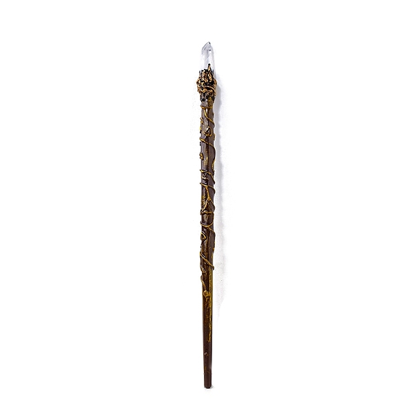 PandaHall Natural Quartz Crystal Magic Wand, Cosplay Magic Wand, with Plastic Wand, for Witches and Wizards, 330~340mm Quartz Crystal
PandaHall Natural Quartz Crystal Magic Wand, Cosplay Magic Wand, with Plastic Wand, for Witches and Wizards, 330~340mm Quartz Crystal