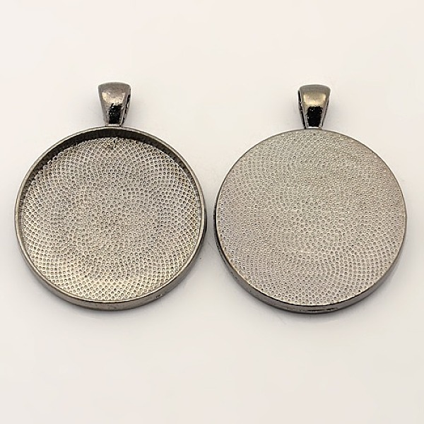 PandaHall Metal Alloy Pendant Cabochon Settings, Plain Edge Bezel Cups, DIY Findings for Jewelry Making, Nickel Free, Gunmetal, Flat Round...
PandaHall Metal Alloy Pendant Cabochon Settings, Plain Edge Bezel Cups, DIY Findings for Jewelry Making, Nickel Free, Gunmetal, Flat Round...