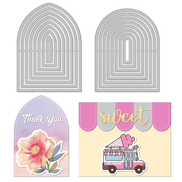 PandaHall GLOBLELAND Arched Cutting Dies Template Dotted Line Metal Die Cuts Arch Nesting Cutting Die Frame Die Cuts for Card Scrapbooking...
PandaHall GLOBLELAND Arched Cutting Dies Template Dotted Line Metal Die Cuts Arch Nesting Cutting Die Frame Die Cuts for Card Scrapbooking...