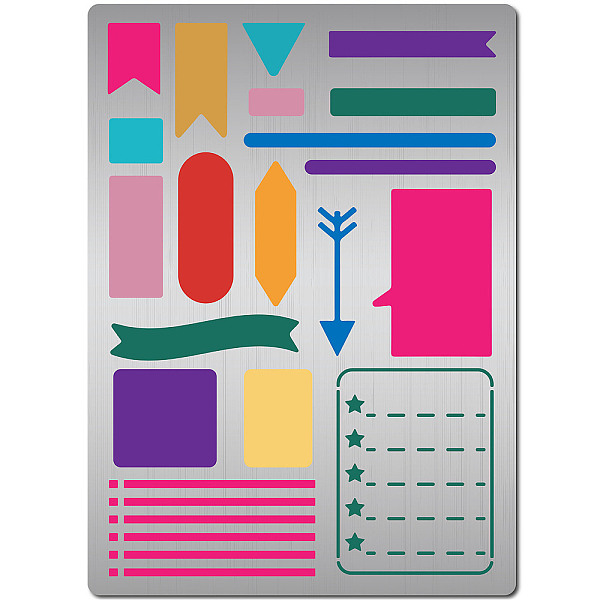 PandaHall GORGECRAFT Metal Journal Stencil Planning Banners Lines Lists Habit Tracker Stainless Steel Journal Stencils Template for Diary...
PandaHall GORGECRAFT Metal Journal Stencil Planning Banners Lines Lists Habit Tracker Stainless Steel Journal Stencils Template for Diary...