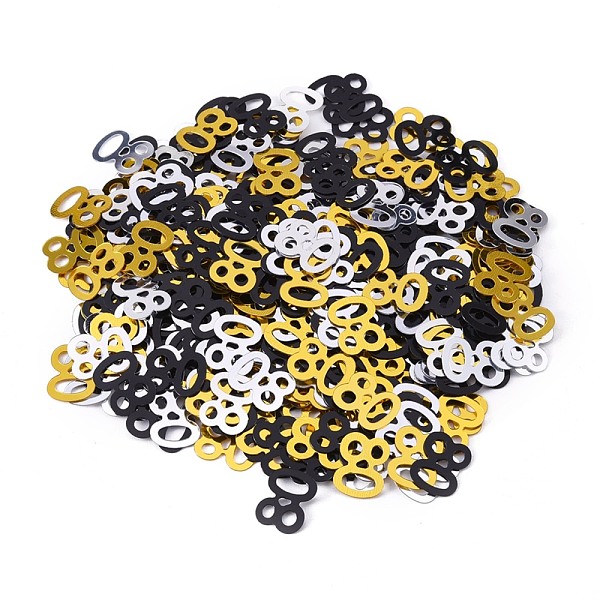 PandaHall 80 Confetti, 80th Birthday Decorations, for Birthday Table Decor Party Favors, Mixed Color, 9.3x12.4x0.2mm, about 1200pcs/bag..., Multicolor
PandaHall 80 Confetti, 80th Birthday Decorations, for Birthday Table Decor Party Favors, Mixed Color, 9.3x12.4x0.2mm, about 1200pcs/bag..., Multicolor