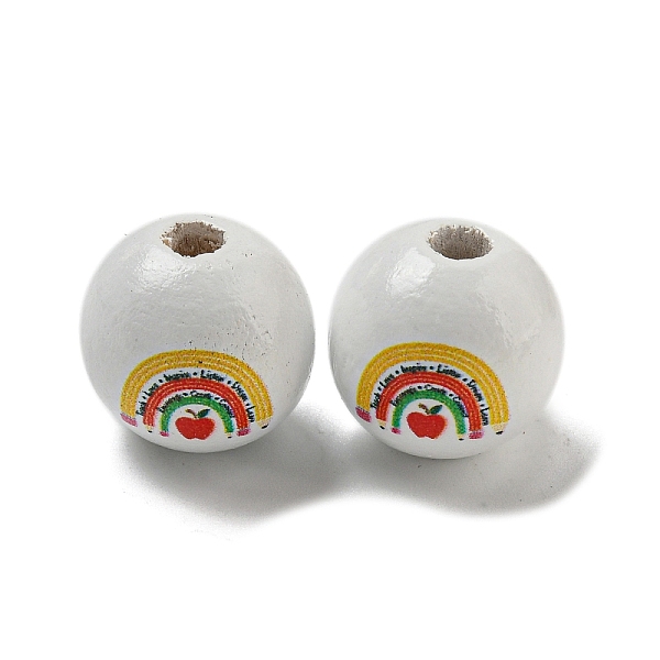 PandaHall Printed Wood European Beads, Large Hole Beads, Round, White, 16~16.5x14.5~15mm, Hole: 4mm Wood Round White
PandaHall Printed Wood European Beads, Large Hole Beads, Round, White, 16~16.5x14.5~15mm, Hole: 4mm Wood Round White