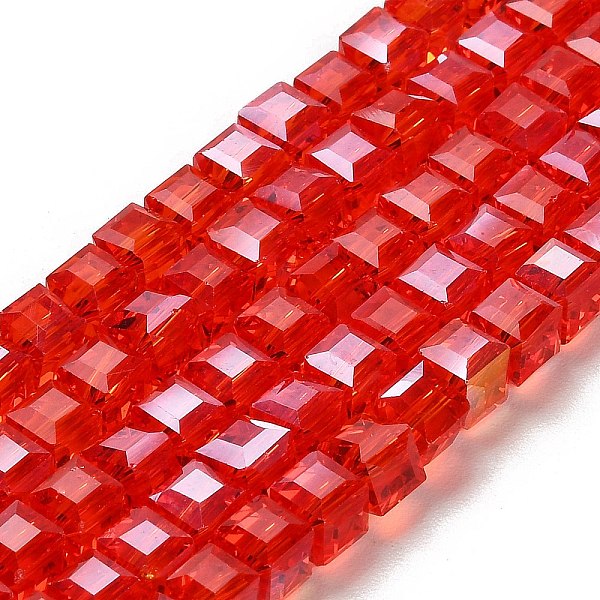 PandaHall Electroplate Glass Beads Strands, AB Color Plated, Faceted, Cube, Red, 6x6x6mm, Hole: 1mm, about 100pcs/strand, 22 inch Glass Cube...
PandaHall Electroplate Glass Beads Strands, AB Color Plated, Faceted, Cube, Red, 6x6x6mm, Hole: 1mm, about 100pcs/strand, 22 inch Glass Cube...