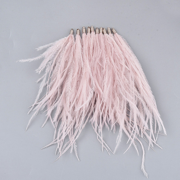 PandaHall Ostrich Feather Tassel Big Pendant Decorations, with Brass Findings, Golden, Pink, 130~170x4mm, Hole: 1.6mm Feather Feather Pink
PandaHall Ostrich Feather Tassel Big Pendant Decorations, with Brass Findings, Golden, Pink, 130~170x4mm, Hole: 1.6mm Feather Feather Pink