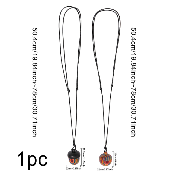 PandaHall CHGCRAFT 2Pcs 2 Style Apple & Acorn Wood Locket Pendant Necklace with Wax Cords, Openable Storage Box Necklace for Women, Coconut...
PandaHall CHGCRAFT 2Pcs 2 Style Apple & Acorn Wood Locket Pendant Necklace with Wax Cords, Openable Storage Box Necklace for Women, Coconut...