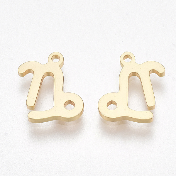 PandaHall Ion Plating(IP) 304 Stainless Steel Charms, Constellation, Golden, Capricorn, 10x7x1mm, Hole: 0.8mm 304 Stainless Steel Capricorn
PandaHall Ion Plating(IP) 304 Stainless Steel Charms, Constellation, Golden, Capricorn, 10x7x1mm, Hole: 0.8mm 304 Stainless Steel Capricorn