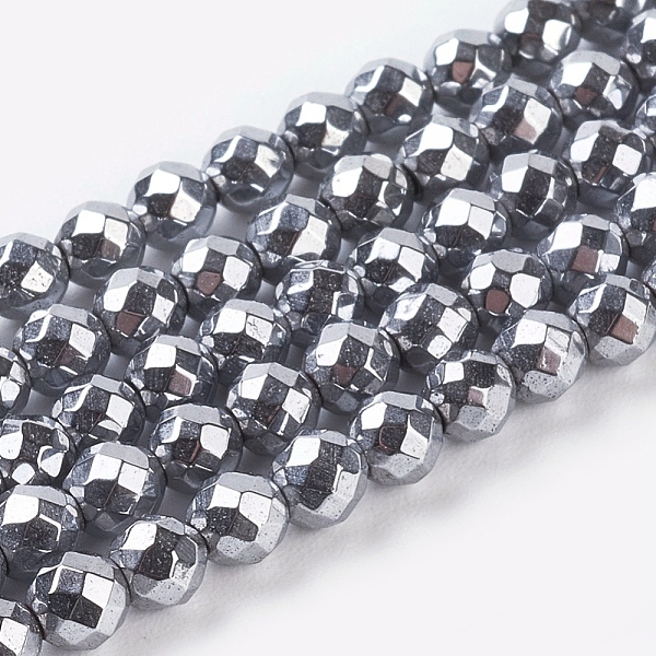 PandaHall Non-Magnetic Synthetic Hematite Beads Strands, Faceted, Round, Silver Plated, 3mm, Hole: 1mm Non-magnetic Hematite Round Silver
PandaHall Non-Magnetic Synthetic Hematite Beads Strands, Faceted, Round, Silver Plated, 3mm, Hole: 1mm Non-magnetic Hematite Round Silver