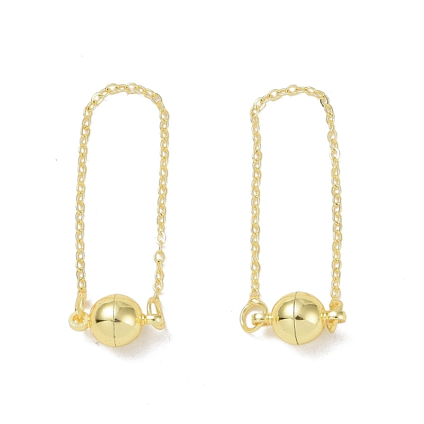 PandaHall Brass Magnetic Clasp with Cable Safety Chain, Long-Lasting Plated, Lead Free & Cadmium Free, Round, Golden, 98mm Brass Round
PandaHall Brass Magnetic Clasp with Cable Safety Chain, Long-Lasting Plated, Lead Free & Cadmium Free, Round, Golden, 98mm Brass Round