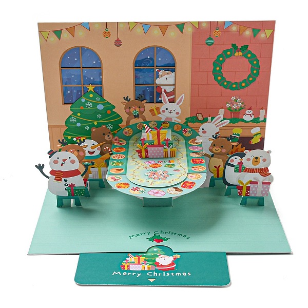 PandaHall 3D Pop Up Paper Greeting Card, with Rectangle Envelope, Christmas Day Invitation Card, Mixed Shapes, 200x150x150mm Paper Mixed...
PandaHall 3D Pop Up Paper Greeting Card, with Rectangle Envelope, Christmas Day Invitation Card, Mixed Shapes, 200x150x150mm Paper Mixed...