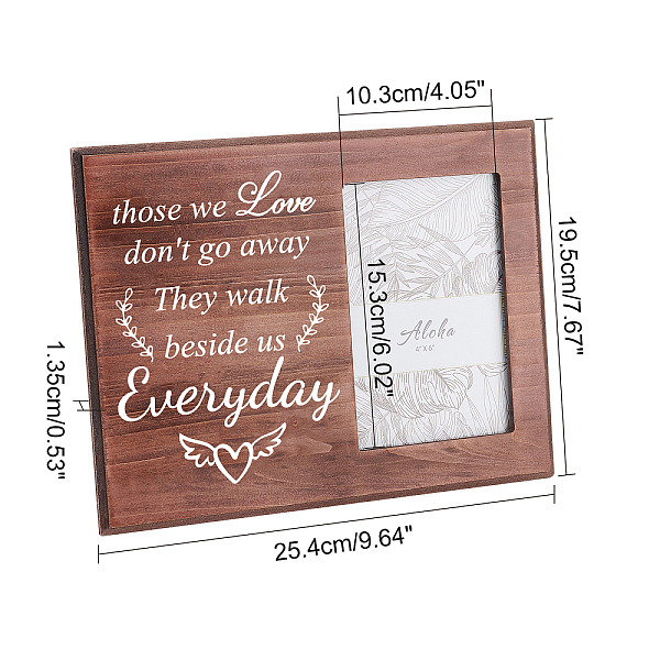 PandaHall MDF Photo Frames, for Tabletop Display Photo Frame, Rectangle with Word, Wing Pattern, 195x254x12mm Wood Wing
PandaHall MDF Photo Frames, for Tabletop Display Photo Frame, Rectangle with Word, Wing Pattern, 195x254x12mm Wood Wing