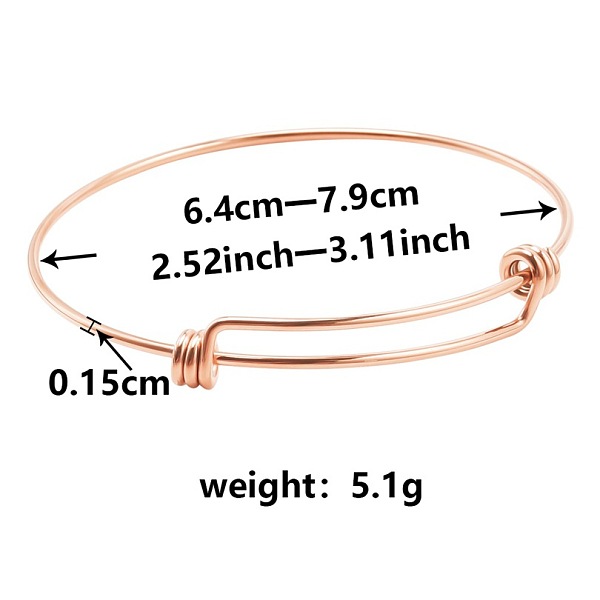 PandaHall Adjustable Expandable 304 Stainless Steel Bangles for Women Stainless Steel
PandaHall Adjustable Expandable 304 Stainless Steel Bangles for Women Stainless Steel