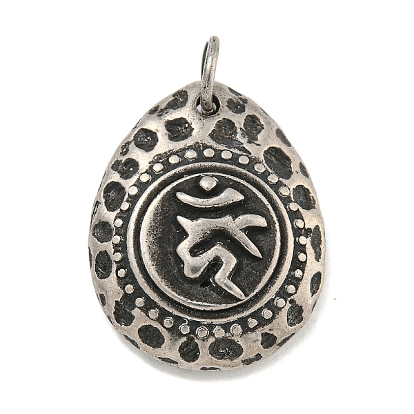 PandaHall 316 Surgical Stainless Steel Pendants, with Jump Ring, Teardrop with Rune Charm, Antique Silver, 24x18.5x5mm, Hole: 4.5mm 316...
PandaHall 316 Surgical Stainless Steel Pendants, with Jump Ring, Teardrop with Rune Charm, Antique Silver, 24x18.5x5mm, Hole: 4.5mm 316...