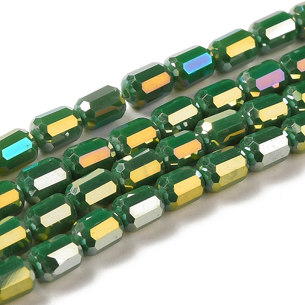 PandaHall Electroplate Glass Beads Strands, Faceted, AB Color, Column, Dark Green, 4x5~6mm, Hole: 1mm, about 80pcs/strand, 18.11''(46cm)...
PandaHall Electroplate Glass Beads Strands, Faceted, AB Color, Column, Dark Green, 4x5~6mm, Hole: 1mm, about 80pcs/strand, 18.11''(46cm)...