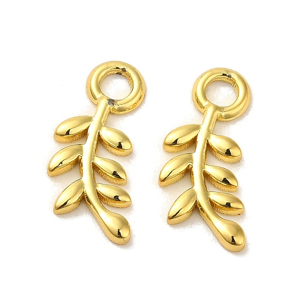 PandaHall 304 Stainless Steel Pendants, Leafy Branch Charms, Real 18K Gold Plated, 15.5x6.5x1.5mm, Hole: 2.5mm 304 Stainless Steel Leaf
PandaHall 304 Stainless Steel Pendants, Leafy Branch Charms, Real 18K Gold Plated, 15.5x6.5x1.5mm, Hole: 2.5mm 304 Stainless Steel Leaf