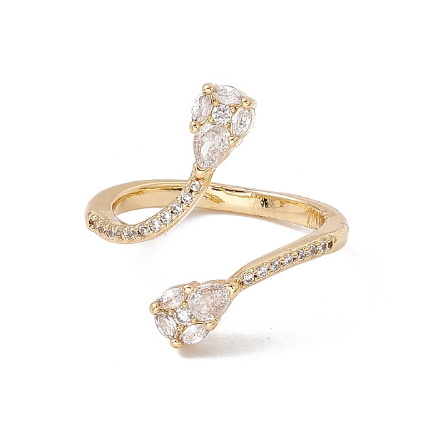PandaHall Clear Cubic Zirconia Snake Open Cuff Ring, Rack Plating Brass Jewelry for Women, Cadmium Free & Nickel Free & Lead Free, Real 18K...
PandaHall Clear Cubic Zirconia Snake Open Cuff Ring, Rack Plating Brass Jewelry for Women, Cadmium Free & Nickel Free & Lead Free, Real 18K...