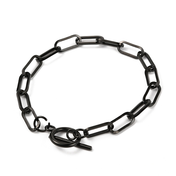 PandaHall Unisex 304 Stainless Steel Paperclip Chain Bracelets, with Toggle Clasps, Electrophoresis Black, 8-1/8 inch(20.5cm) 304 Stainless...
PandaHall Unisex 304 Stainless Steel Paperclip Chain Bracelets, with Toggle Clasps, Electrophoresis Black, 8-1/8 inch(20.5cm) 304 Stainless...