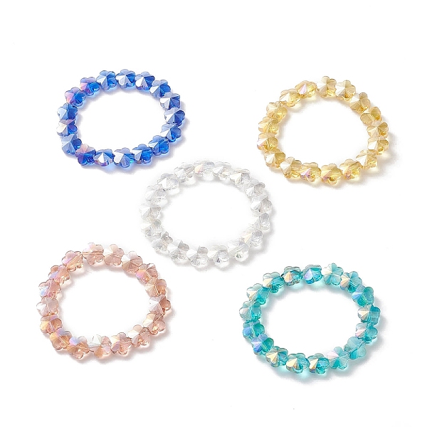 PandaHall Electroplate Glass Plum Blossom Beaded Kids Bracelets, Flower Stretch Bracelet for Kids, Mixed Color, Inner Diameter: 2-1/4 inch..., Multicolor
PandaHall Electroplate Glass Plum Blossom Beaded Kids Bracelets, Flower Stretch Bracelet for Kids, Mixed Color, Inner Diameter: 2-1/4 inch..., Multicolor