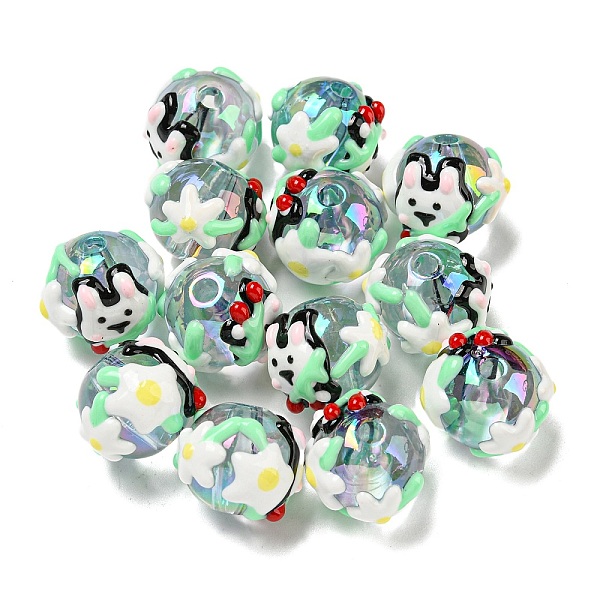 PandaHall Hand Painted Acrylic with Enamel Beads, Cartoon, Aquamarine, 15x17~18.5x18~20.5mm, Hole: 2.7mm Acrylic Others Green
PandaHall Hand Painted Acrylic with Enamel Beads, Cartoon, Aquamarine, 15x17~18.5x18~20.5mm, Hole: 2.7mm Acrylic Others Green