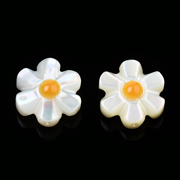PandaHall Natural White Shell Enamel Beads, Flower, Orange, 10x10x4mm, Hole: 0.9mm Freshwater Shell Flower Orange
PandaHall Natural White Shell Enamel Beads, Flower, Orange, 10x10x4mm, Hole: 0.9mm Freshwater Shell Flower Orange
