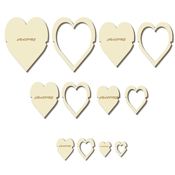 PandaHall 12Pcs 12 Style Wood Hoop Rings Macrame for DIY Craft Making, Home Wall Hanging Wreath Decoration, Heart, 79~283x63~226x3mm...
PandaHall 12Pcs 12 Style Wood Hoop Rings Macrame for DIY Craft Making, Home Wall Hanging Wreath Decoration, Heart, 79~283x63~226x3mm...