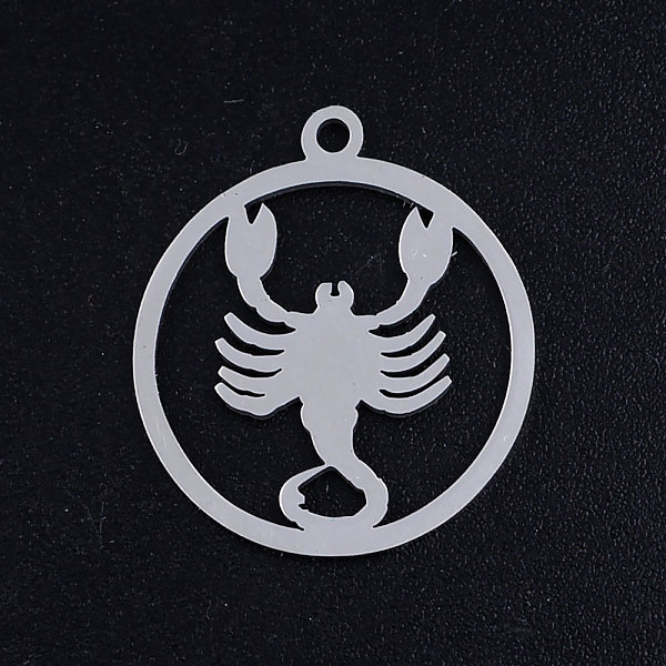 PandaHall 201 Stainless Steel Pendants, Constellation, Stainless Steel Color, Scorpio, 20.5x18x1mm, Hole: 1.5mm 201 Stainless Steel Scorpio
PandaHall 201 Stainless Steel Pendants, Constellation, Stainless Steel Color, Scorpio, 20.5x18x1mm, Hole: 1.5mm 201 Stainless Steel Scorpio