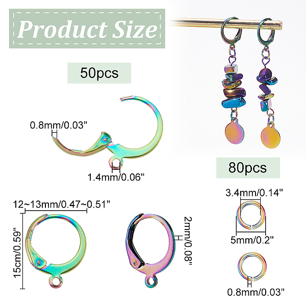 PandaHall 50 Pcs Leverback Earring Findings, Stainless Steel French Earring Hooks Leverback Earwires Earring Hooks Ear Wire with Open Jump...
PandaHall 50 Pcs Leverback Earring Findings, Stainless Steel French Earring Hooks Leverback Earwires Earring Hooks Ear Wire with Open Jump...