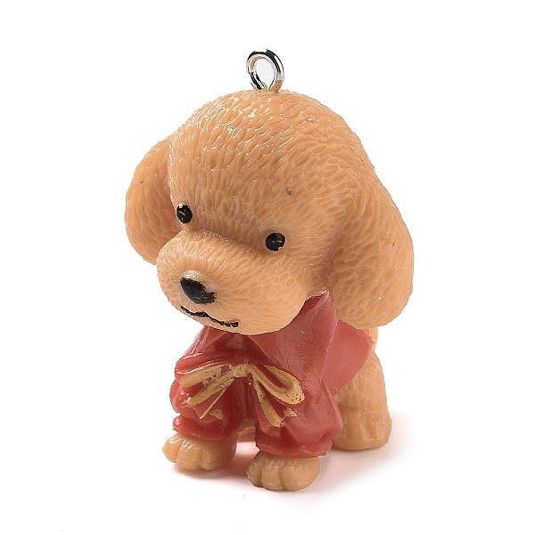 PandaHall Opaque Resin Puppy Pendants, Dog Charms with Platinum Plated Iron Loops, BurlyWood, 40x30x31.5mm, Hole: 2mm Iron+Resin Dog Orange
PandaHall Opaque Resin Puppy Pendants, Dog Charms with Platinum Plated Iron Loops, BurlyWood, 40x30x31.5mm, Hole: 2mm Iron+Resin Dog Orange