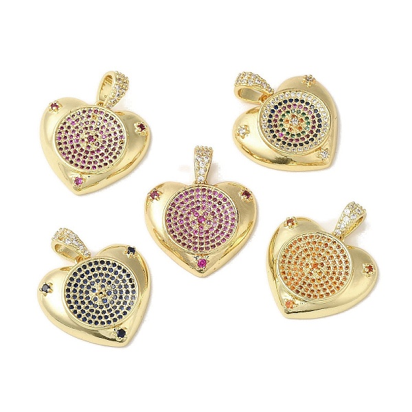 PandaHall Brass Micro Pave Cubic Zirconia Pendants, Heart, Real 18K Gold Plated, 20x22.5x4.5mm, Hole: 5x4mm Brass+Cubic Zirconia Heart..., Multicolor
PandaHall Brass Micro Pave Cubic Zirconia Pendants, Heart, Real 18K Gold Plated, 20x22.5x4.5mm, Hole: 5x4mm Brass+Cubic Zirconia Heart..., Multicolor