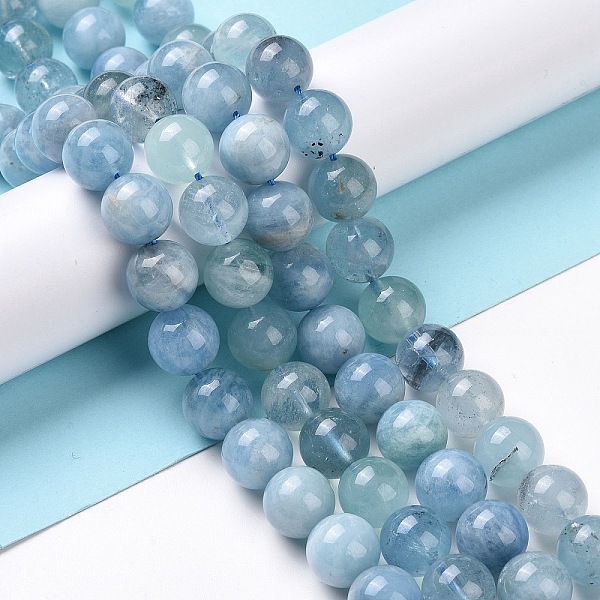 PandaHall Natural Aquamarine Beads Strands, Round, 10mm, Hole: 1mm, about 38pcs/strand, 15.3 inch Aquamarine Round
PandaHall Natural Aquamarine Beads Strands, Round, 10mm, Hole: 1mm, about 38pcs/strand, 15.3 inch Aquamarine Round