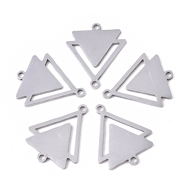 PandaHall 201 Stainless Steel Links connectors, Laser Cut Links, Double Triangle, Stainless Steel Color, 19.5x16x1mm, Hole: 1.4mm 201...
PandaHall 201 Stainless Steel Links connectors, Laser Cut Links, Double Triangle, Stainless Steel Color, 19.5x16x1mm, Hole: 1.4mm 201...