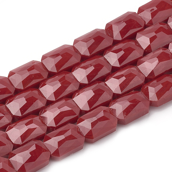 PandaHall Opaque Solid Color Glass Beads Strands, Faceted, Rectangle Octagon, Red, 14x10x7mm, Hole: 1mm, about 25pcs/strand, 113.97 inch...
PandaHall Opaque Solid Color Glass Beads Strands, Faceted, Rectangle Octagon, Red, 14x10x7mm, Hole: 1mm, about 25pcs/strand, 113.97 inch...