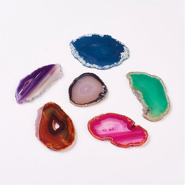 PandaHall Natural Slice Agate Cabochons, Nuggets, Dyed, Mixed Color, 48~80x30~65x3~4mm Natural Agate Nuggets Multicolor
PandaHall Natural Slice Agate Cabochons, Nuggets, Dyed, Mixed Color, 48~80x30~65x3~4mm Natural Agate Nuggets Multicolor
