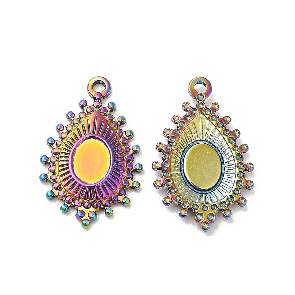 PandaHall 304 Stainless Steel Pendant Cabochon Settings, Teardrop, Rainbow Color, Tray: 8x6mm, 27x17x2.5mm, Hole: 1.8mm 304 Stainless Steel...
PandaHall 304 Stainless Steel Pendant Cabochon Settings, Teardrop, Rainbow Color, Tray: 8x6mm, 27x17x2.5mm, Hole: 1.8mm 304 Stainless Steel...