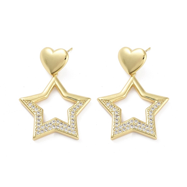 PandaHall Rack Plating Brass Micro Pave Cubic Zirconia Studs Earrings, Dangle Earrings for Women, Long-Lasting Plated, Lead Free & Cadmium...
PandaHall Rack Plating Brass Micro Pave Cubic Zirconia Studs Earrings, Dangle Earrings for Women, Long-Lasting Plated, Lead Free & Cadmium...