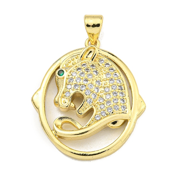 PandaHall Brass Micro Pave Cubic Zirconia Pendants, Ring with Leopard Charms, Real 18K Gold Plated, 24.5x22.5x4.5mm, Hole: 4x3mm Brass+Cubic..., Clear
PandaHall Brass Micro Pave Cubic Zirconia Pendants, Ring with Leopard Charms, Real 18K Gold Plated, 24.5x22.5x4.5mm, Hole: 4x3mm Brass+Cubic..., Clear