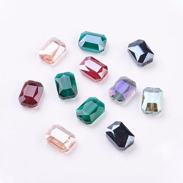 PandaHall Electroplated Glass Beads, Faceted, Rectangle, Mixed Color, 18x13x6mm, Hole: 1mm Glass Rectangle Multicolor
PandaHall Electroplated Glass Beads, Faceted, Rectangle, Mixed Color, 18x13x6mm, Hole: 1mm Glass Rectangle Multicolor