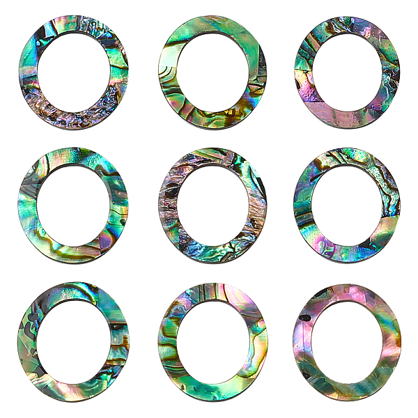 PandaHall WADORN 25Pcs Natural Abalone Shell/Paua Shell Cabochons, Hollow Oval, 14.5x12.5x1.3mm Paua Shell Oval
PandaHall WADORN 25Pcs Natural Abalone Shell/Paua Shell Cabochons, Hollow Oval, 14.5x12.5x1.3mm Paua Shell Oval