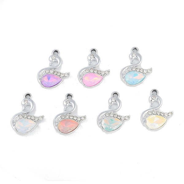 PandaHall UV Plating Alloy with Mixed Color Glass Rhinestone Pendants, Cadmium Free & Lead Free, Swan, Platinum, Platinum, 23x16x5mm, Hole..., Multicolor
PandaHall UV Plating Alloy with Mixed Color Glass Rhinestone Pendants, Cadmium Free & Lead Free, Swan, Platinum, Platinum, 23x16x5mm, Hole..., Multicolor